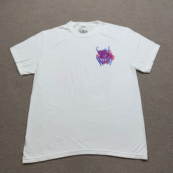 Cruel World T Shirt Mens Size L Large White Short Sleeve Pasadena 2022 - Picture 7 of 9